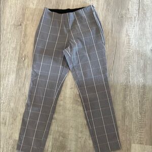 Gray Checkered Women’s Pants